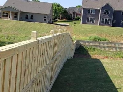 Wooden Fence Installation